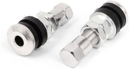 1pc Tubeless Tyre Nozzle Metal Valve + Dust Cap Motorcycle Quad Motorcycle