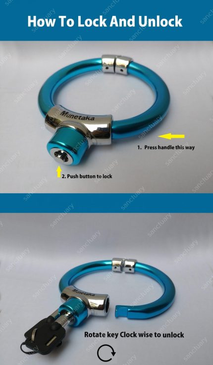 Multipurpose Metal Lock For Motorbikes