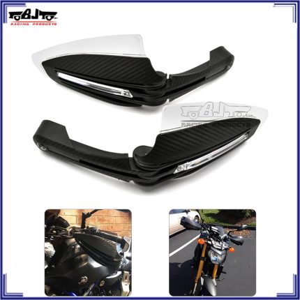 Universal Hand Guard for Motorbikes Top Running LED Indicator Motorcycle Handguard Handlebar Protector 7/8″ 22mm