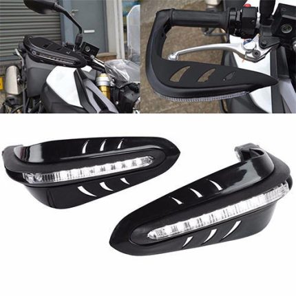 1 Pair Universal Motorcycle/Motocross Hand Guards Protector With LED Turn Signals Light