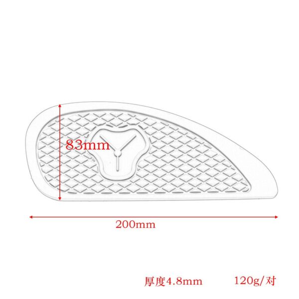Motorcycle Cafe Racer Side Fuel Tank Pads Rubber Stickers Protector