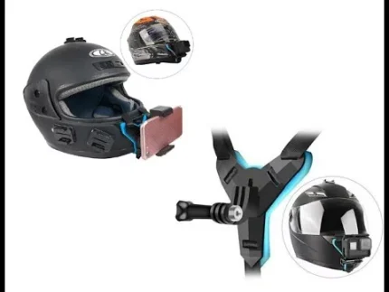Motorcycle Helmet Dual Option Chin Mount For Mobile Phone and Sports cam GoPro