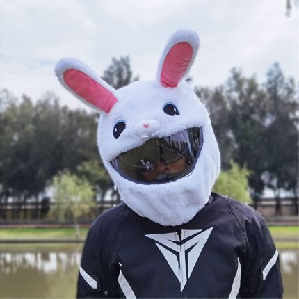 Universal Adifare Rabbit Bunny Fun Motorcycle Winter Full Helmet Cover Dust Protection