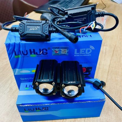 Liu HJG External White Yellow Fog Light Mini Driving with Red DRL Devil Eye 30+30 watts 2pc
