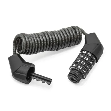 Motorcycle Helmet Lock Telescopic Cable Anti-theft 4 Digit Password Combination