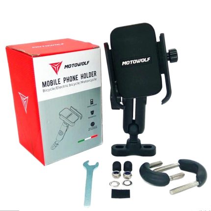 ADOFYS Motorcycle Phone Holder 360°Rotation U-Bolt Base Aluminum Alloy Material/Material Sturdy Motorcycle Bike Handlebar Phone Mount