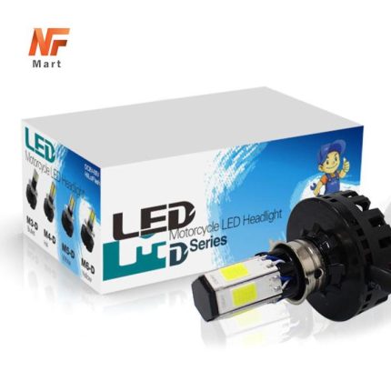 Led Headlight Bulb M6 Headlight Lamp with Flasher 3 in 1 Modes for Motorcycle Universal