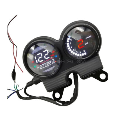 Universal Motorcycle Dual Round Digital Meter For Yamaha YBR125 Honda Suzuki